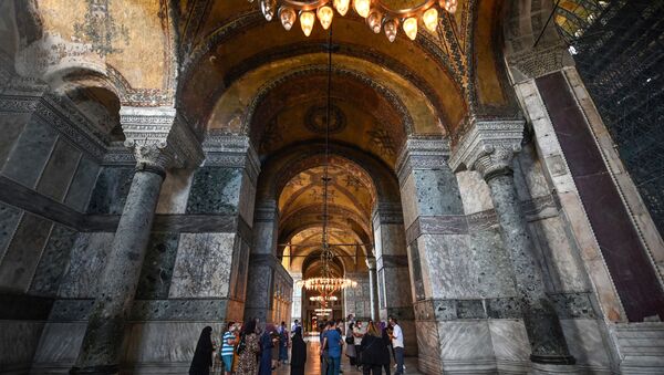 Собор Святой Софии в Стамбуле, фото из архива - Sputnik Azərbaycan